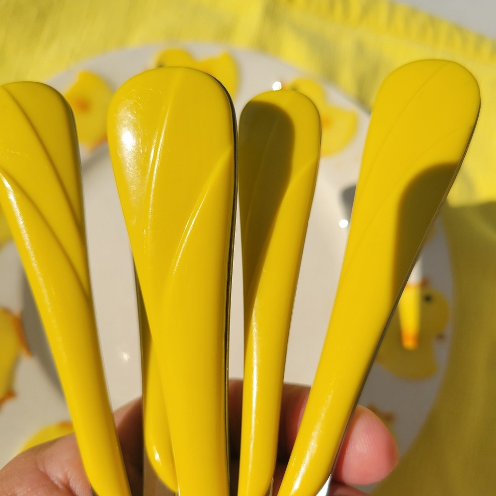 Fiesta Sunflower Swirl Flatware ~ Retired Item ~ Fiestaware ~ Post-86 ~ - Picture 3 of 16